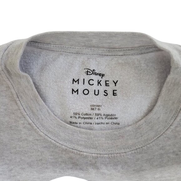 Disney Mickey Mouse And Friends Sweatshirt Unisex Size M (5-7) Gray - Picture 4 of 7